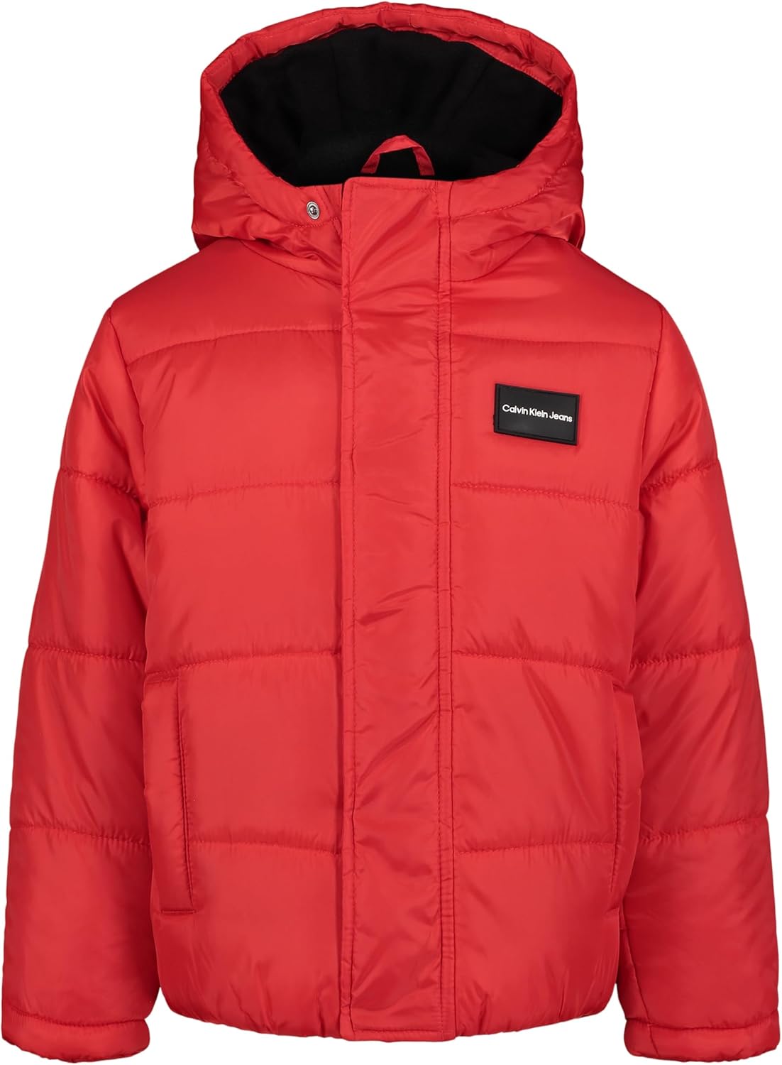 

Плотная куртка Calvin Klein для мальчиков с капюшоном и флисовой подкладкой, Ckj Bubble Racing Red
