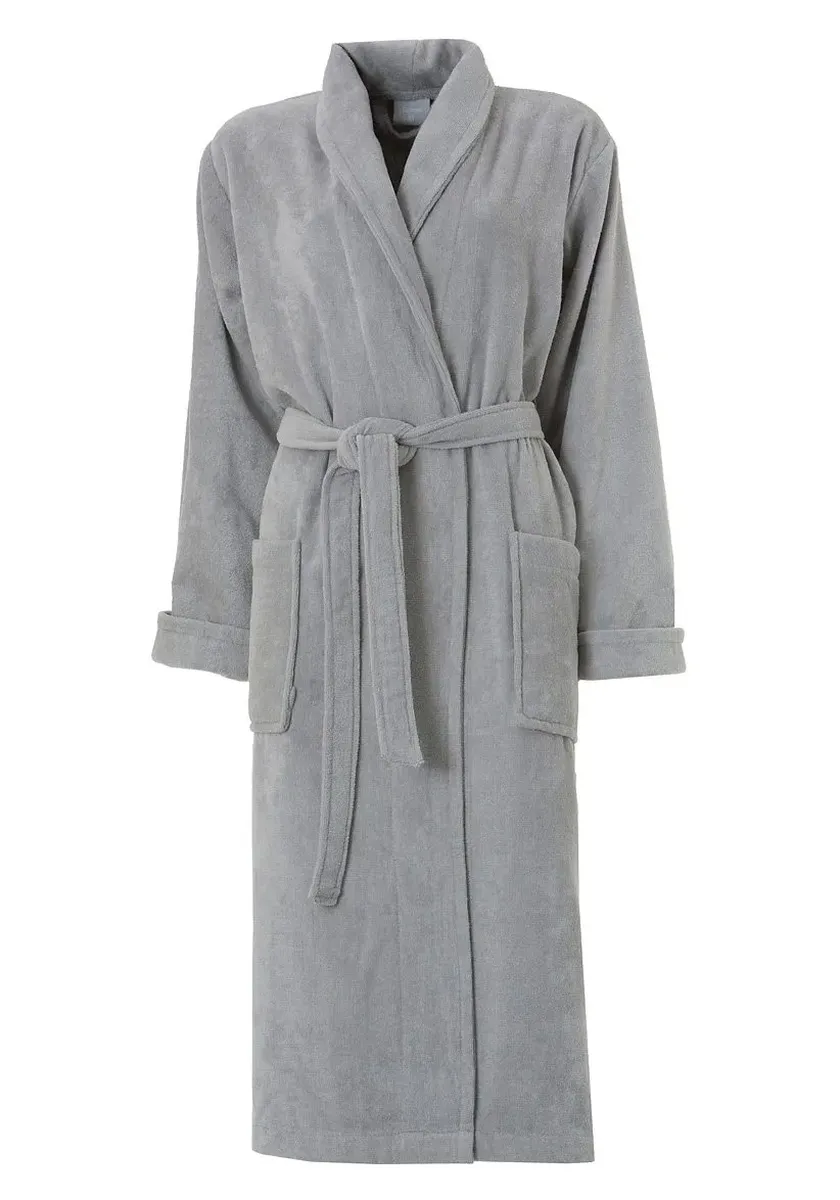 

Халат "Морской конек" " Seahorse Pure Bathrobe" (1 шт.), воротник-шалька, серый