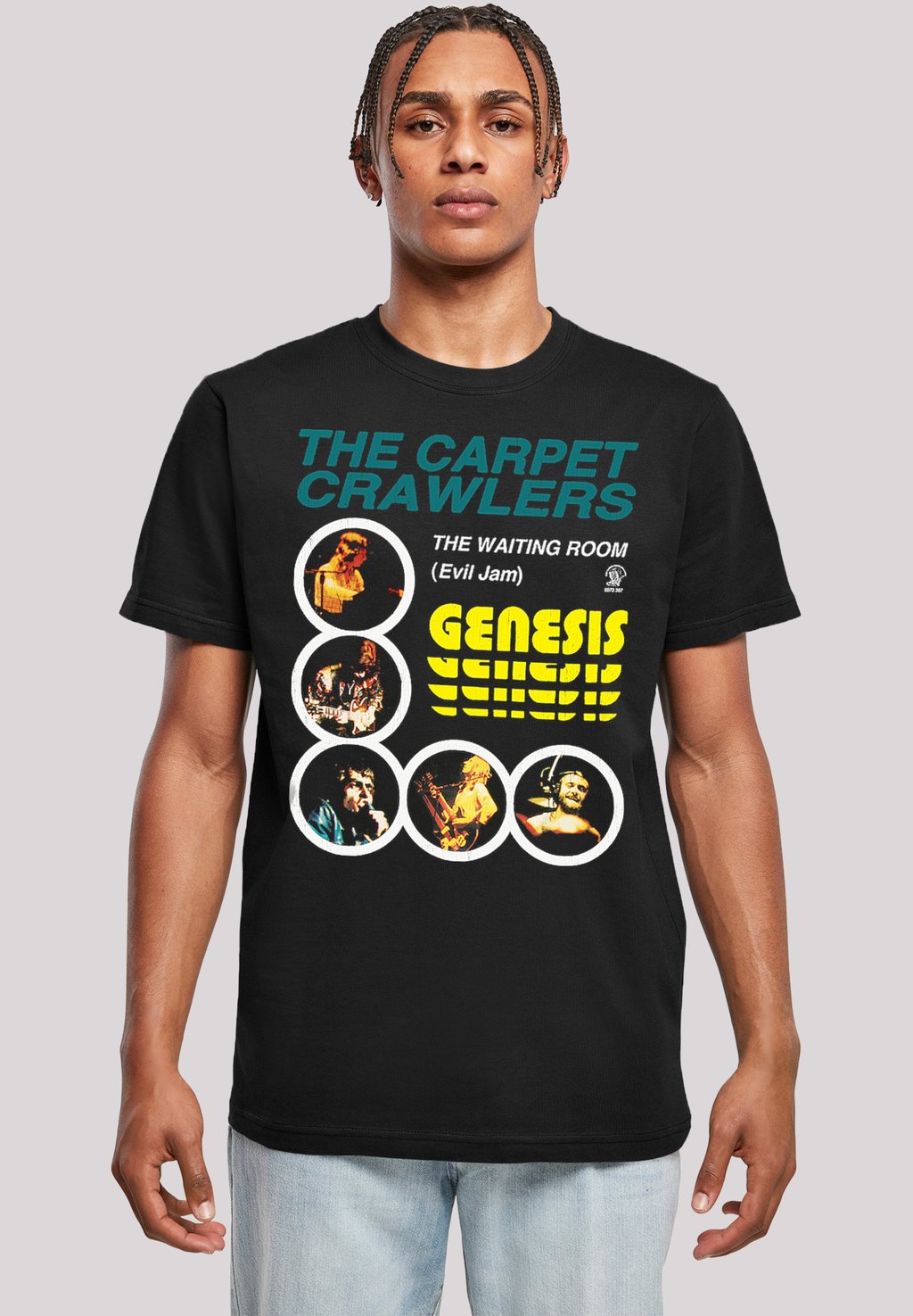 

Футболка с принтом GENESIS THE CARPET CRAWLERS F4NT4STIC, черный