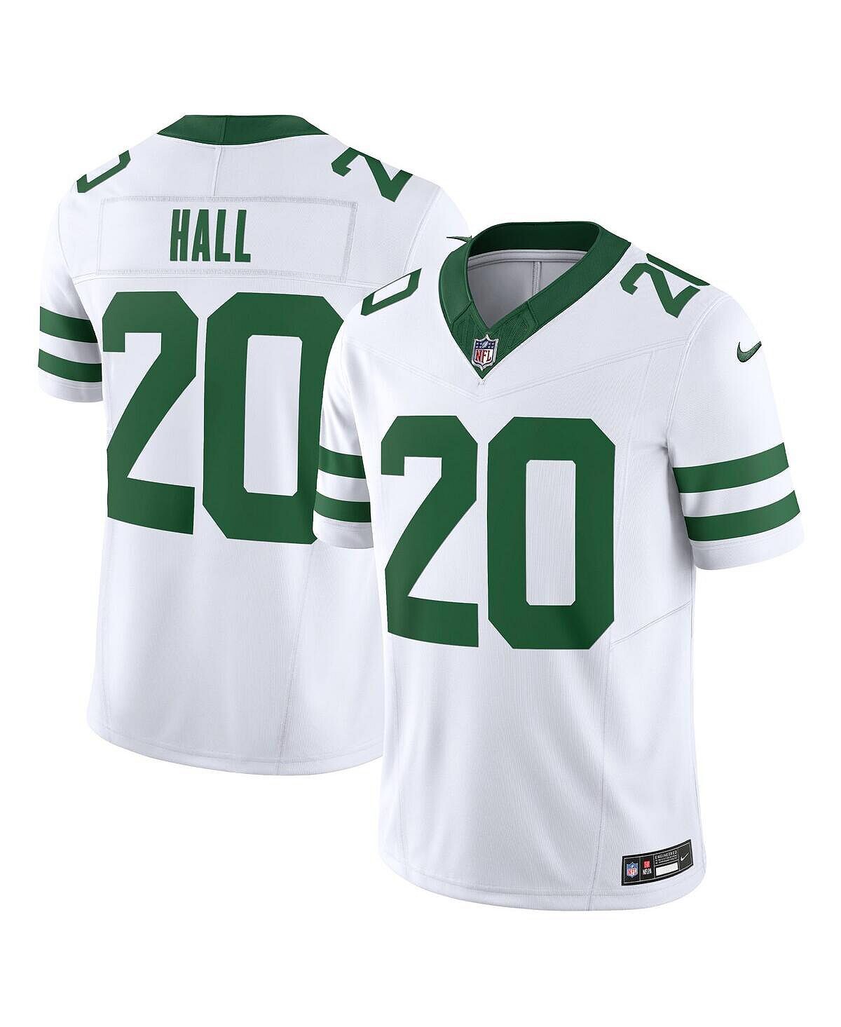 Мужские кроссовки Breece Hall White New York Jets Legacy Vapor F.U.S.E. Ограниченный Джерси Nike — фото 3