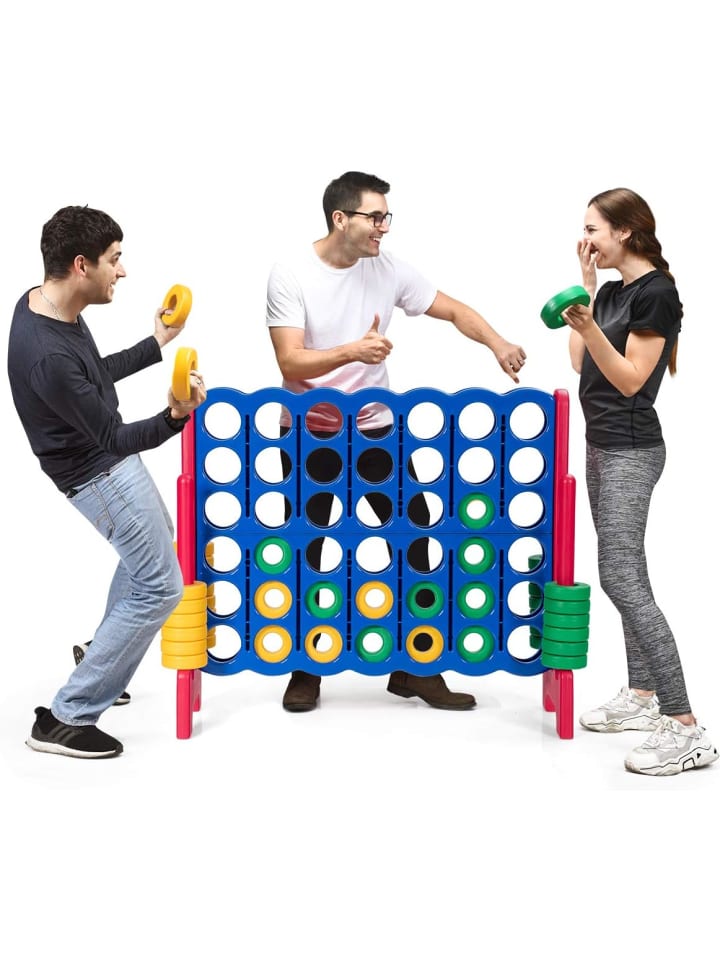 

COSTWAY Игра «четыре в ряд» в красном цвете