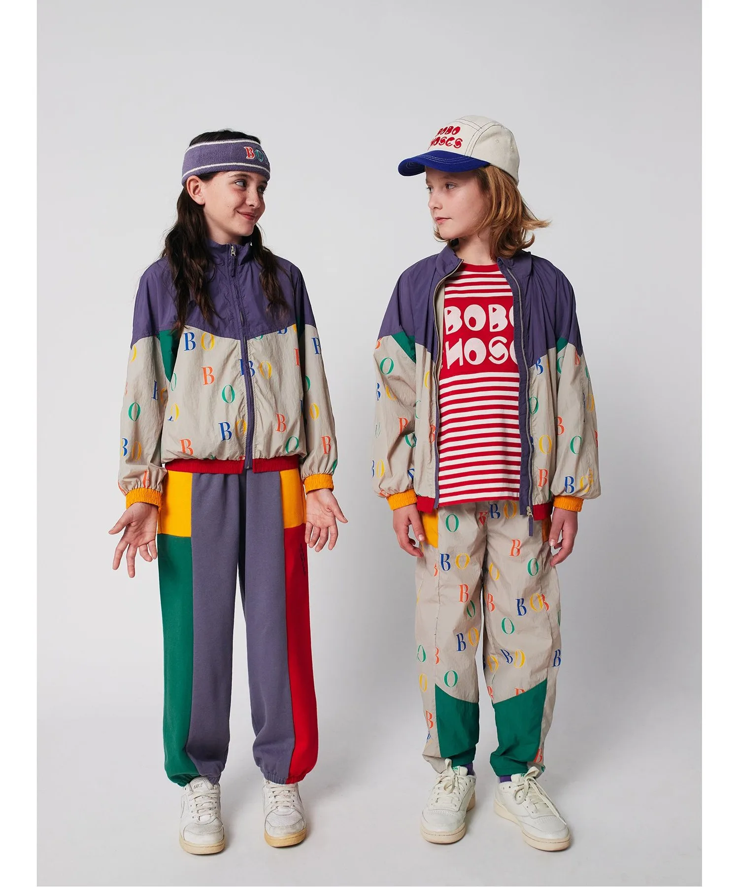 Детские штаны с разноцветным принтом Multicolor длинные BOBO CHOSES разноцветные — фото 3