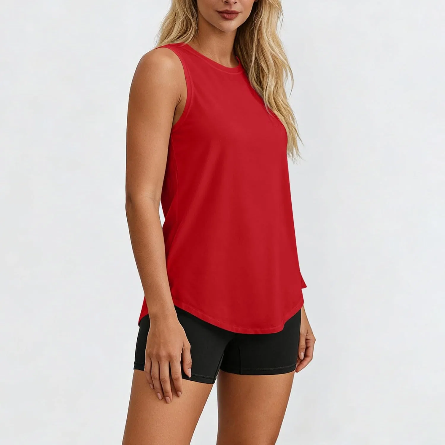 Женский топ для тренировок UPF 50+ Athletic Tank, Red — фото 4