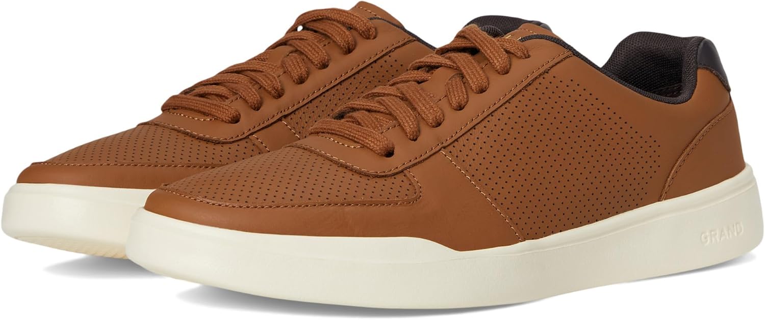 Мужские кроссовки Cole Haan Grand Crosscourt Modern с перфорацией, British Tan Leather — фото 2