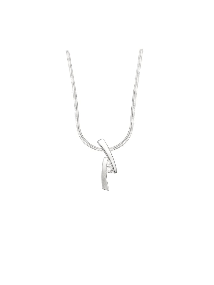 

Lucardi Асимметричное колье из серебра 925 пробы