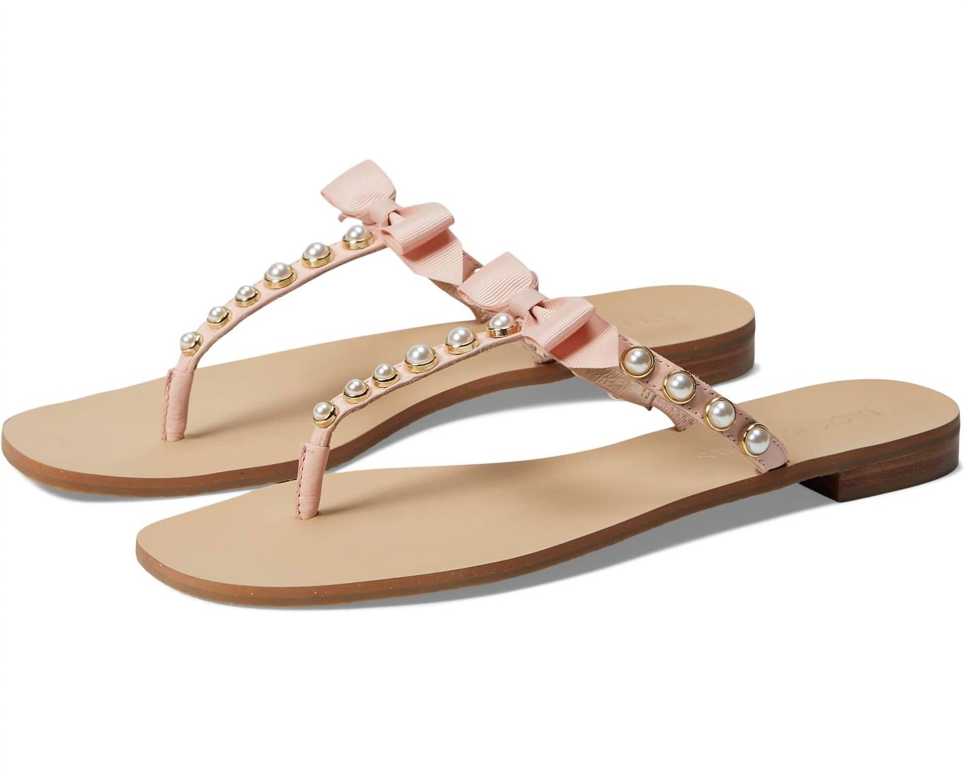 Сандалии Sandpiper Bow/pearl в платиновом цвете Jack Rogers, платиновый