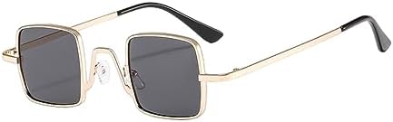 

Винтажные солнцезащитные очки для женщин и мужчин, маленькая металлическая оправа, красные солнцезащитные очки, женские очки для вождения, защита от ультрафиолета UV400 MTZJH, 1