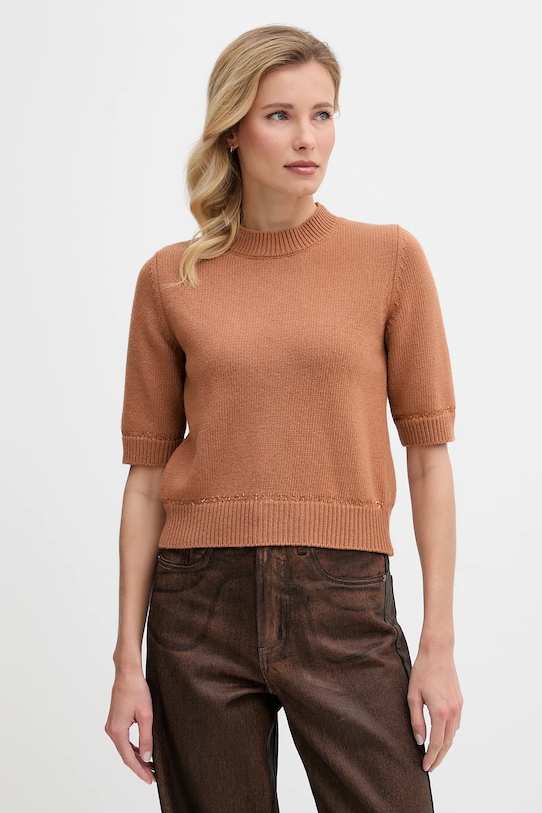 

Свитер из шерстяной смеси United Colors of Benetton, коричневый