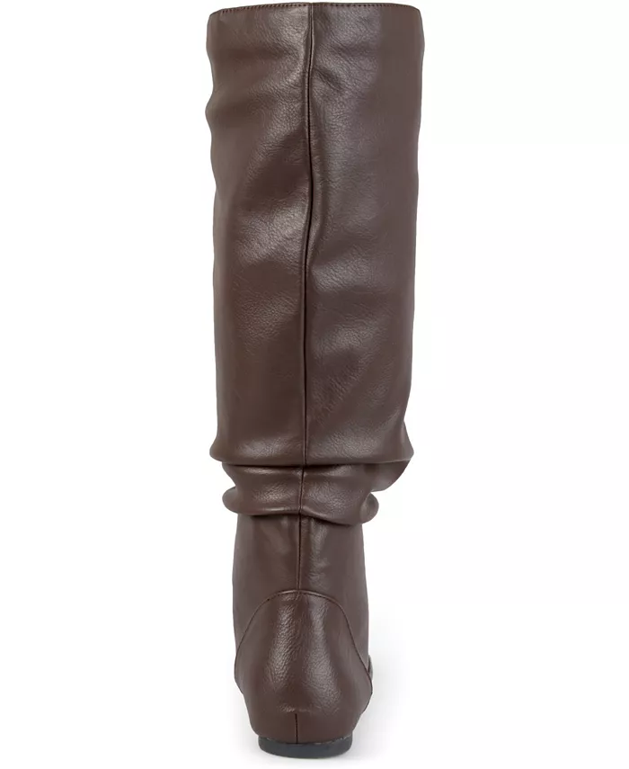 Женские сапоги Jayne Wide Calf Slouchy Knee High Journee Collection, коричневый — фото 3