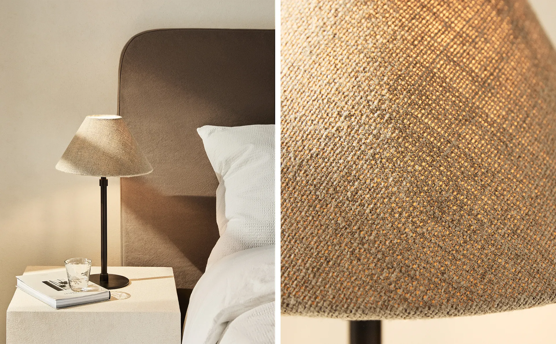 

Настольная лампа с металлическим основанием Zara Home, светло-бежевый