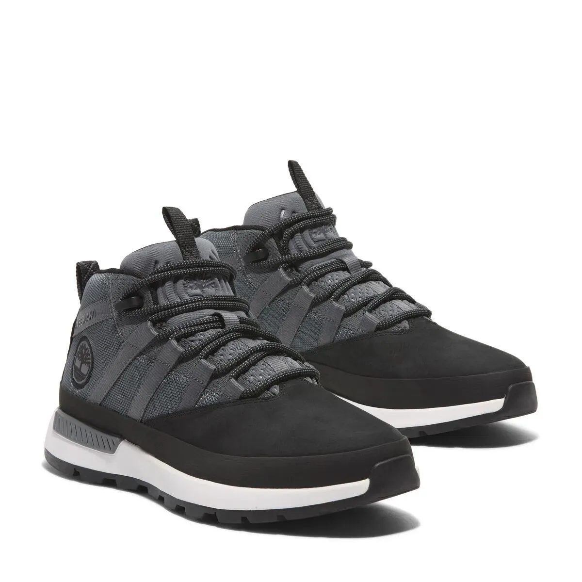 

Ботинки Timberland на шнуровке "EURO TREKKER LOW LACE UP SNEAKER", цвет Black Nubuck W Md Grey