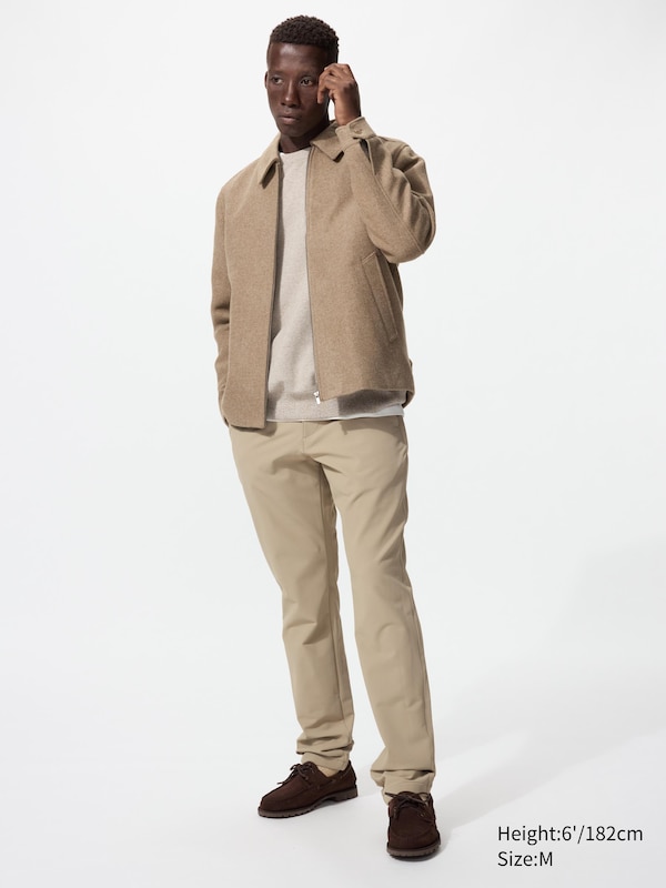 

Теплые эластичные брюки (удлиненные) Uniqlo, 32 beige