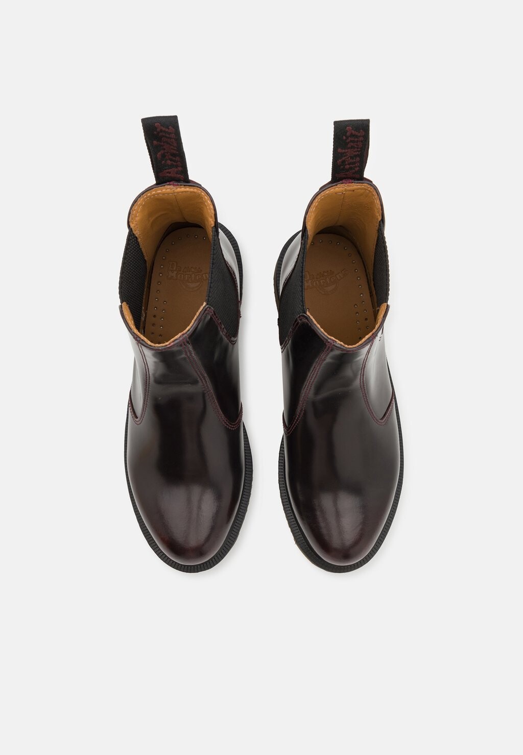 Классические ботильоны FLORA Dr. Martens, темно-красный
