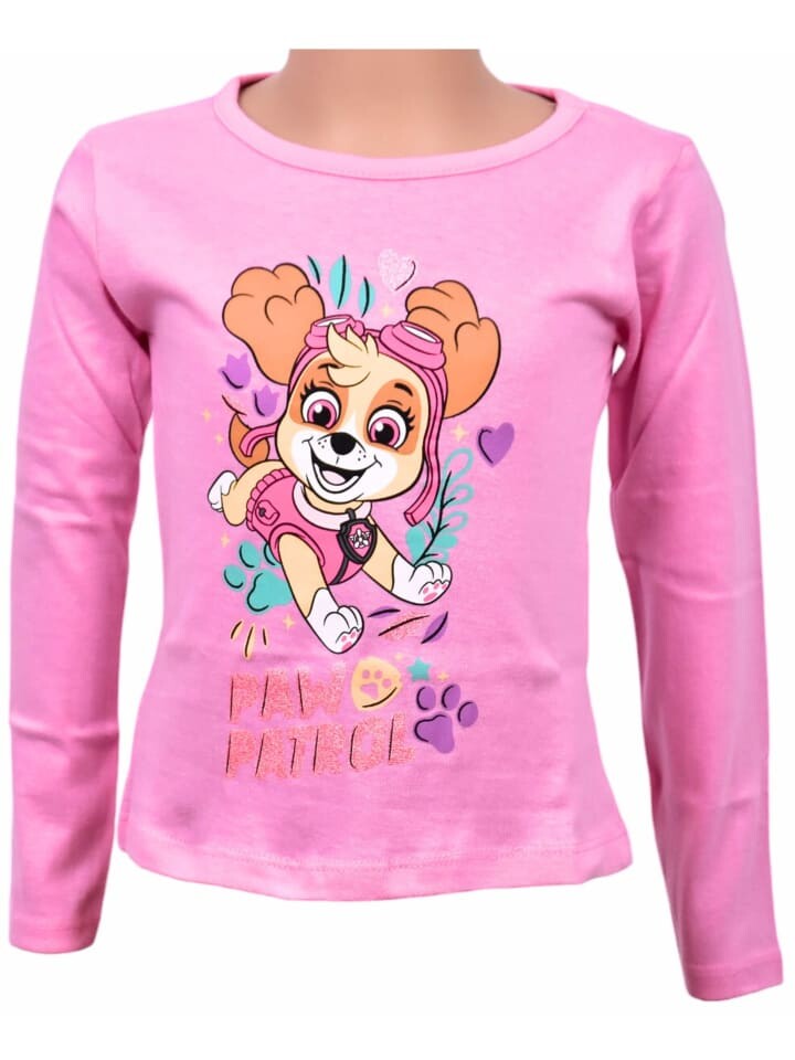 

Рубашка с длинным рукавом Paw Patrol Skye, розовый