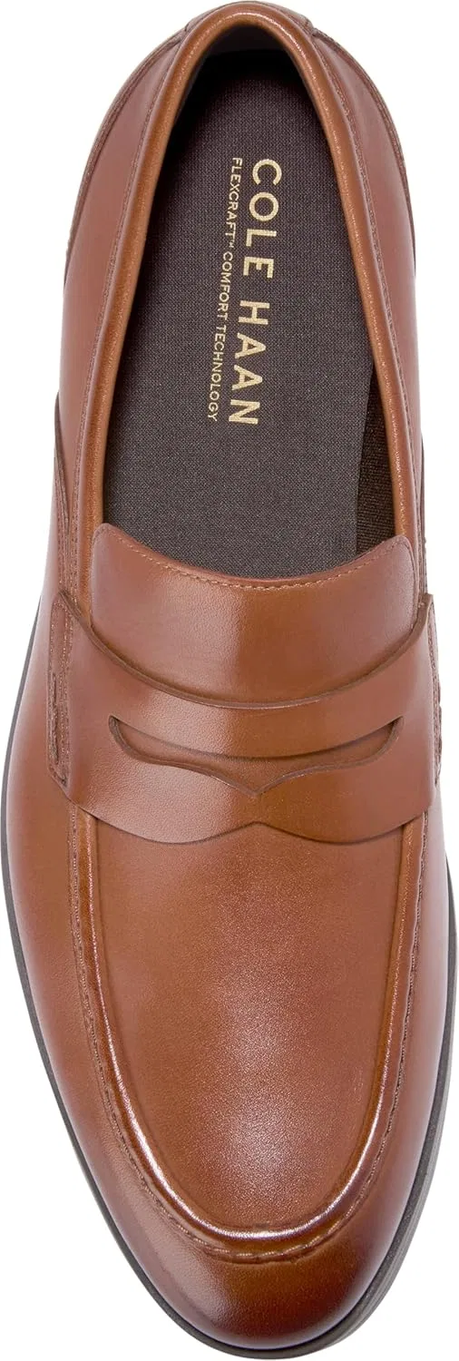 Мужские лоферы-тапочки Cole Haan Newmark Grand Penny, British Light Brown Dark Brown — фото 3