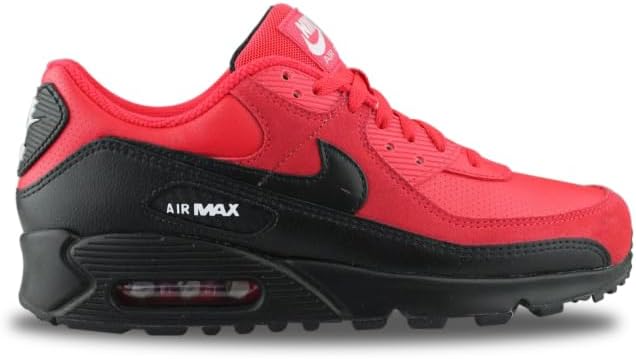 

Nike Air Max 90, мужские кроссовки, Speed Red White Black Wolf Grey