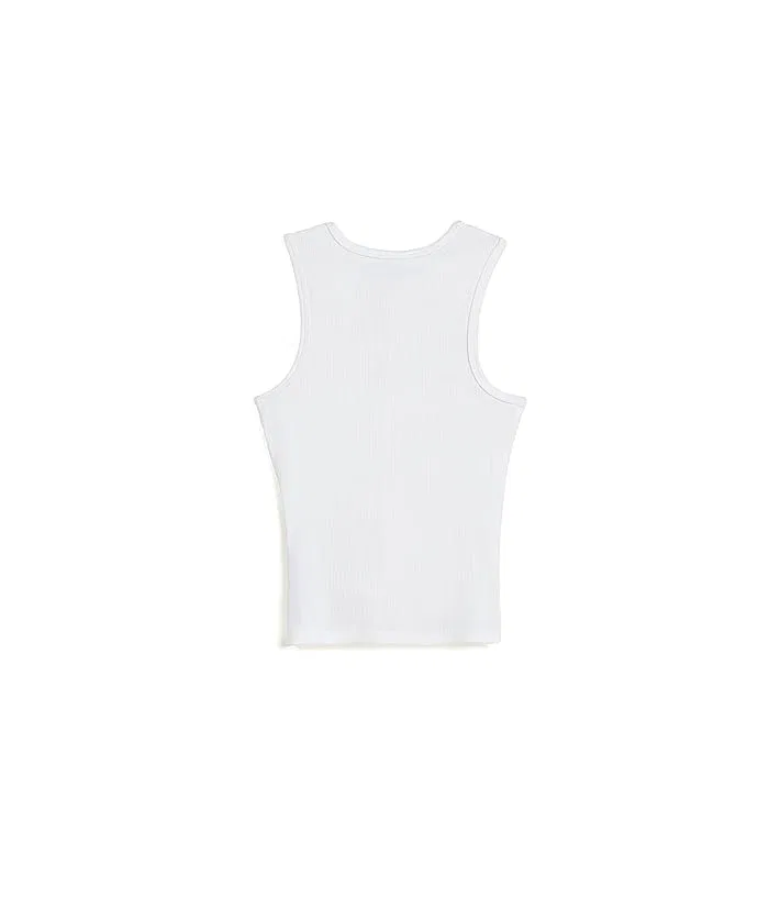 Топ с имитацией пуговиц хлопок Faux Button-Thru Tank Top abercrombie kids, Mazarine Blue — фото 2