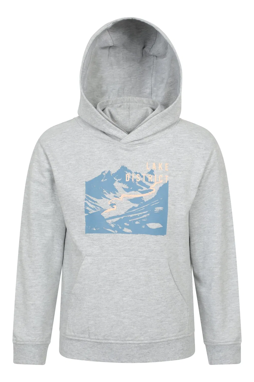 Худи Relaxed Fit из мягкого хлопка Mountain Warehouse, серый