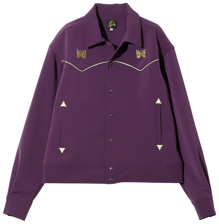 

Needles Ковбойская куртка с отделкой иглами, фиолетового цвета