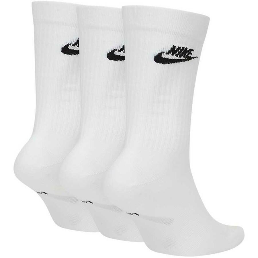НОСКИ Nike Sportswear Everyday Essential Crew, 3 пары, белые, унисекс — фото 2