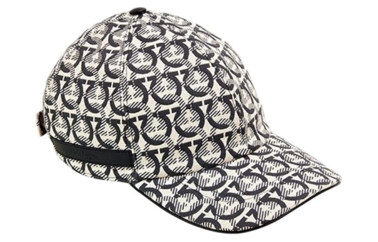 

Бейсболка с переплетающимся принтом Gancini Ferragamo, экрю