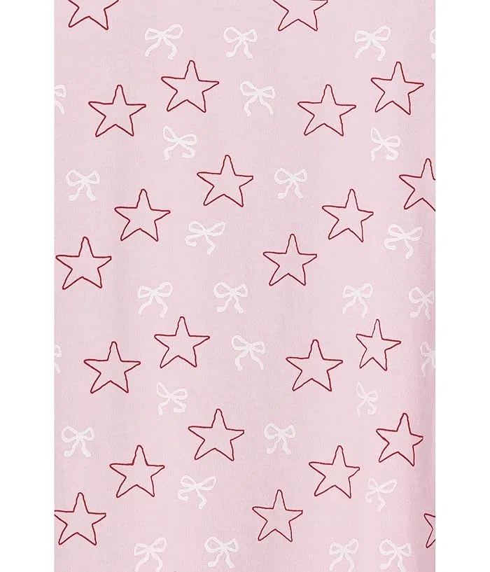 Платье с принтом звезд Cotton Jersey Tank Dress Chaser Kids, Panna Cotta — фото 3