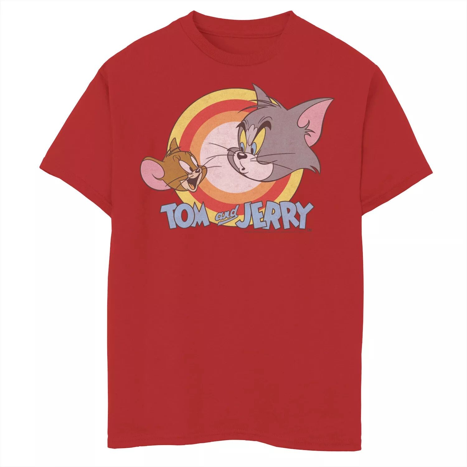 

Футболка с изображением лица и логотипа Tom & Jerry для мальчиков 8–20 лет Licensed Character