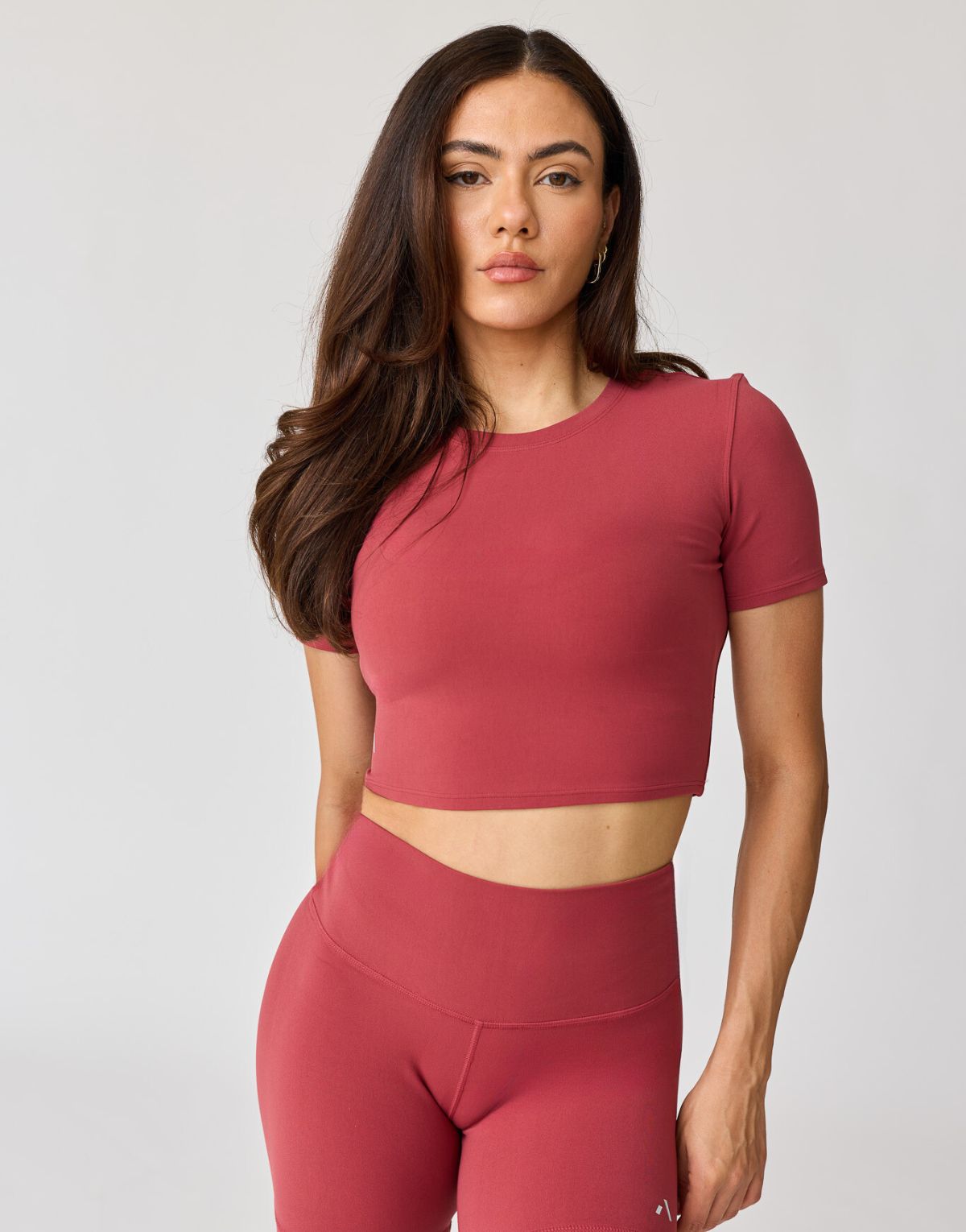 

Укороченная футболка Hera AVA Active, цвет clay red