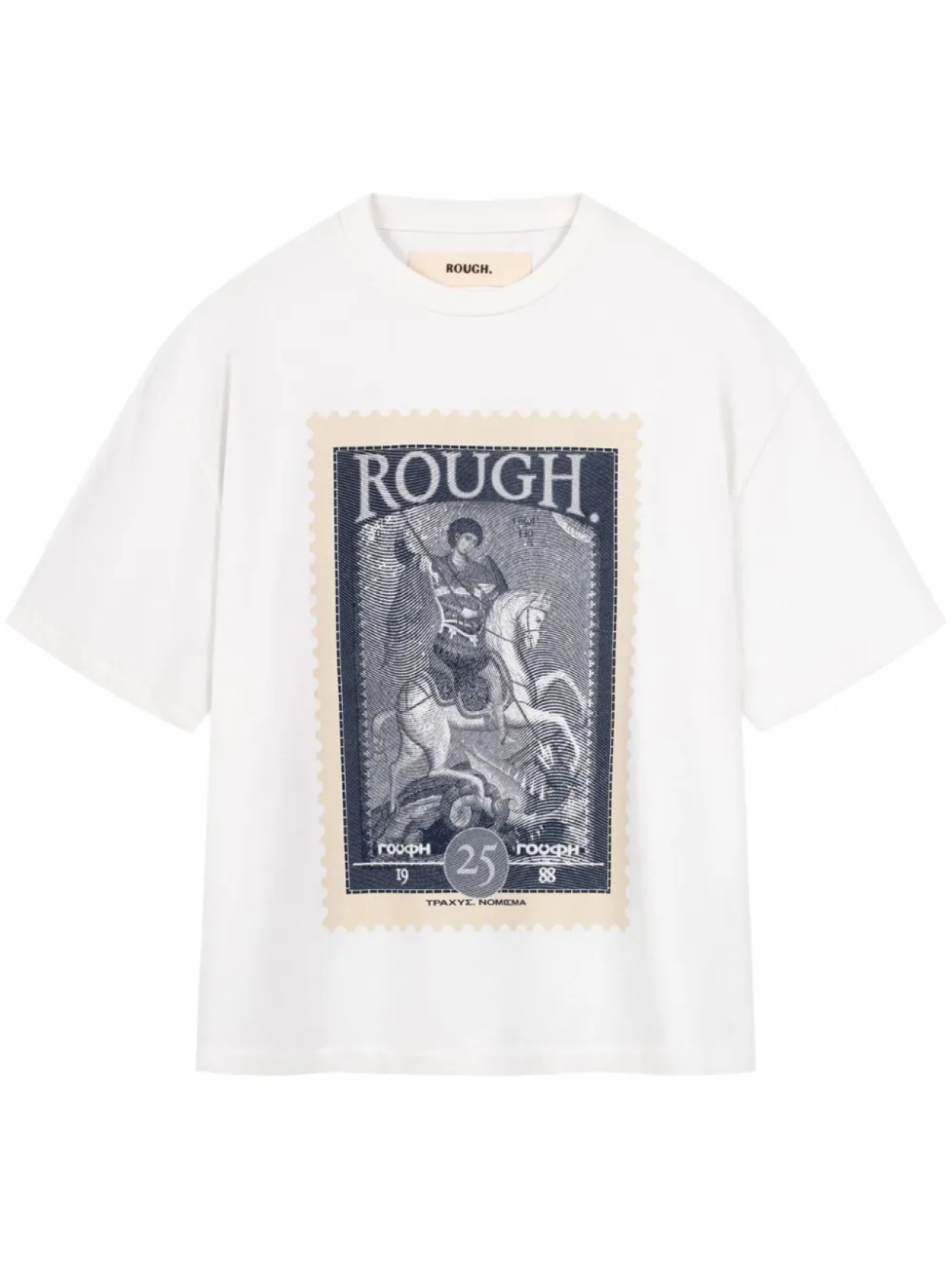 

ROUGH. Футболка с графичным принтом, белый