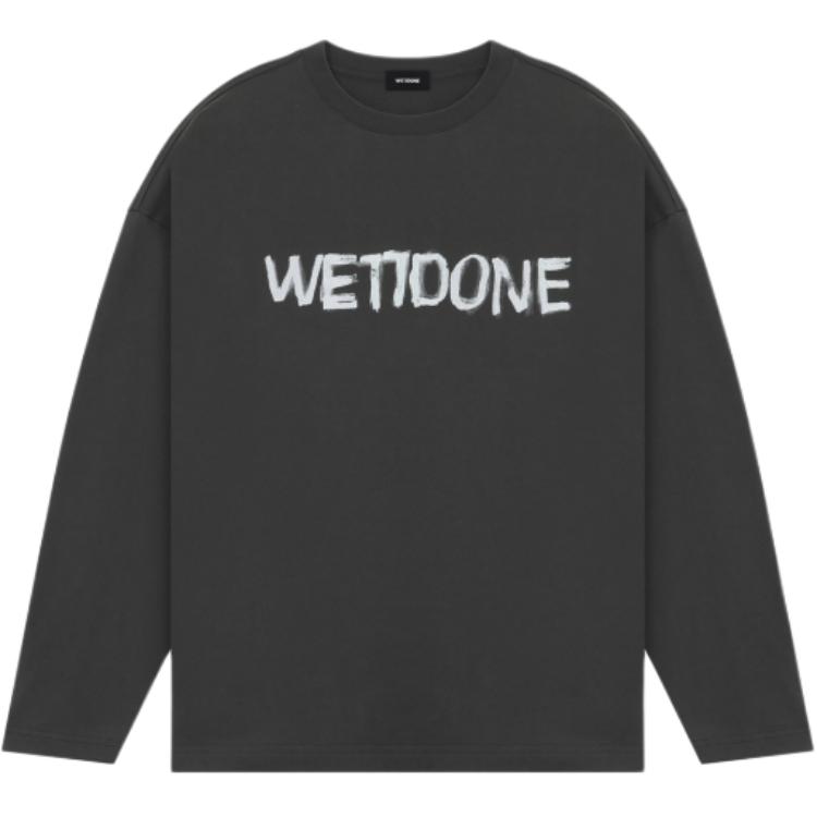 

We11Done Футболки унисекс, черные, с круглым вырезом, прямого кроя, Черный, We11Done Футболки унисекс, черные, с круглым вырезом, прямого кроя