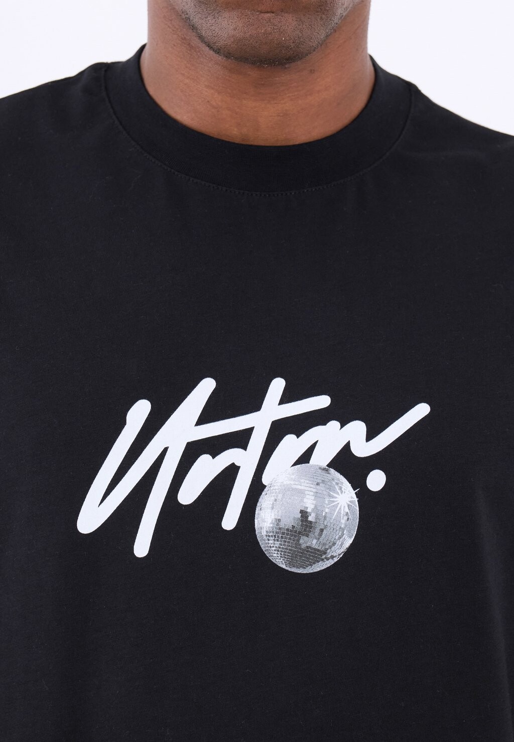 

Футболка с принтом SCRIPT BRANDING TEE DISCO BALL GRAPHIC UNISEX YOURTURN, черный