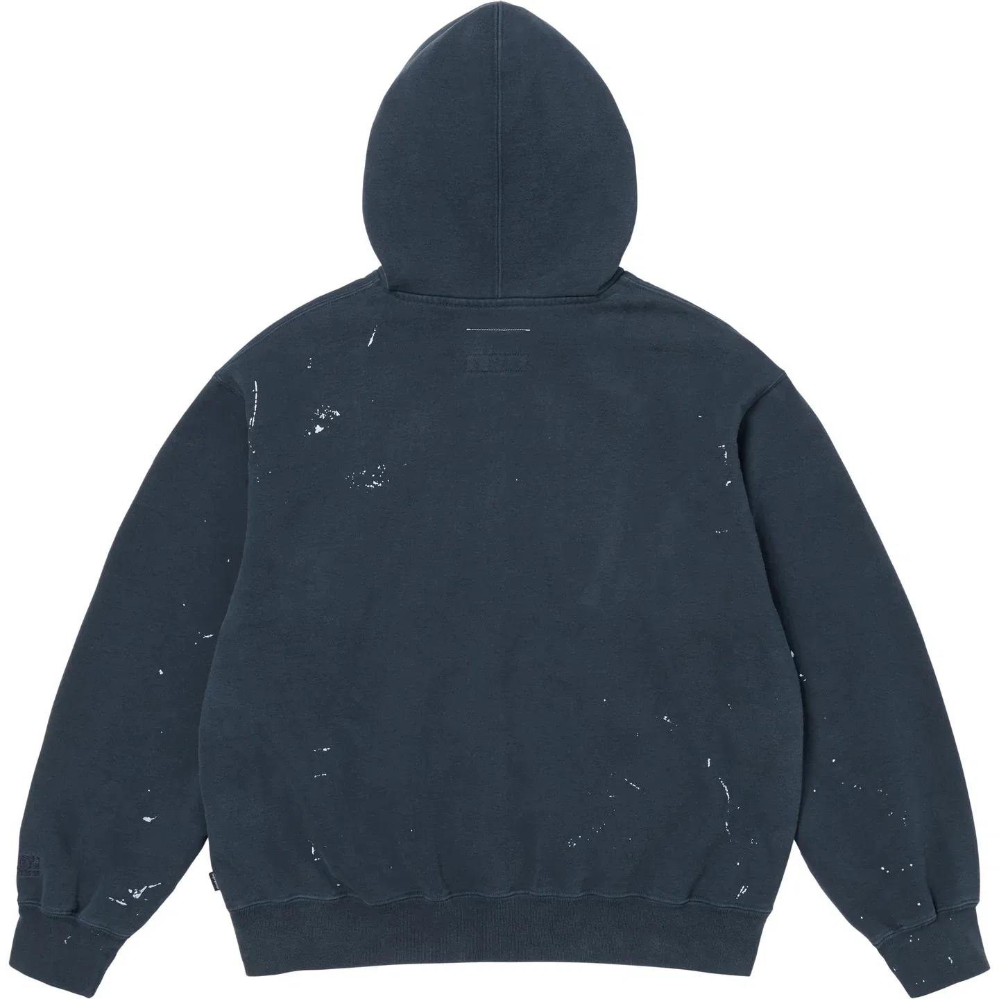 Толстовка с капюшоном на молнии x MM6 Maison Margiela SS26 WEEK4 Box Logo, унисекс Supreme, Marine Blue/Navy — фото 3