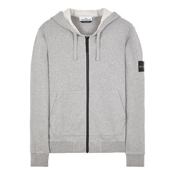 

Куртка zip hoodie 'grey' Stone Island, серый