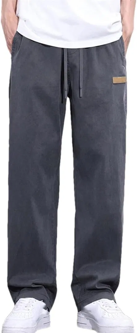 Джинсы свободные, Men's Summer Thin, Gray9