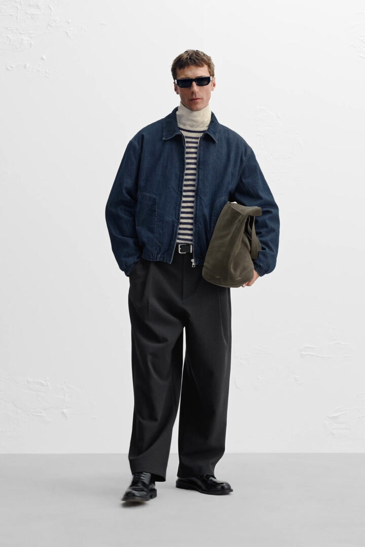

Утепленная джинсовая куртка ZARA, синий
