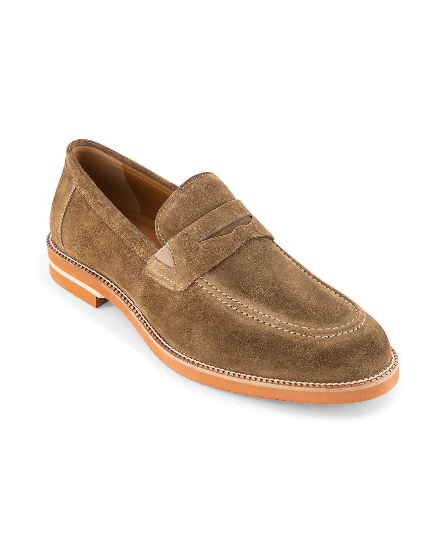 

Мужские лоферы Brighton Penny без шнурков Anthony Veer, Brown suede