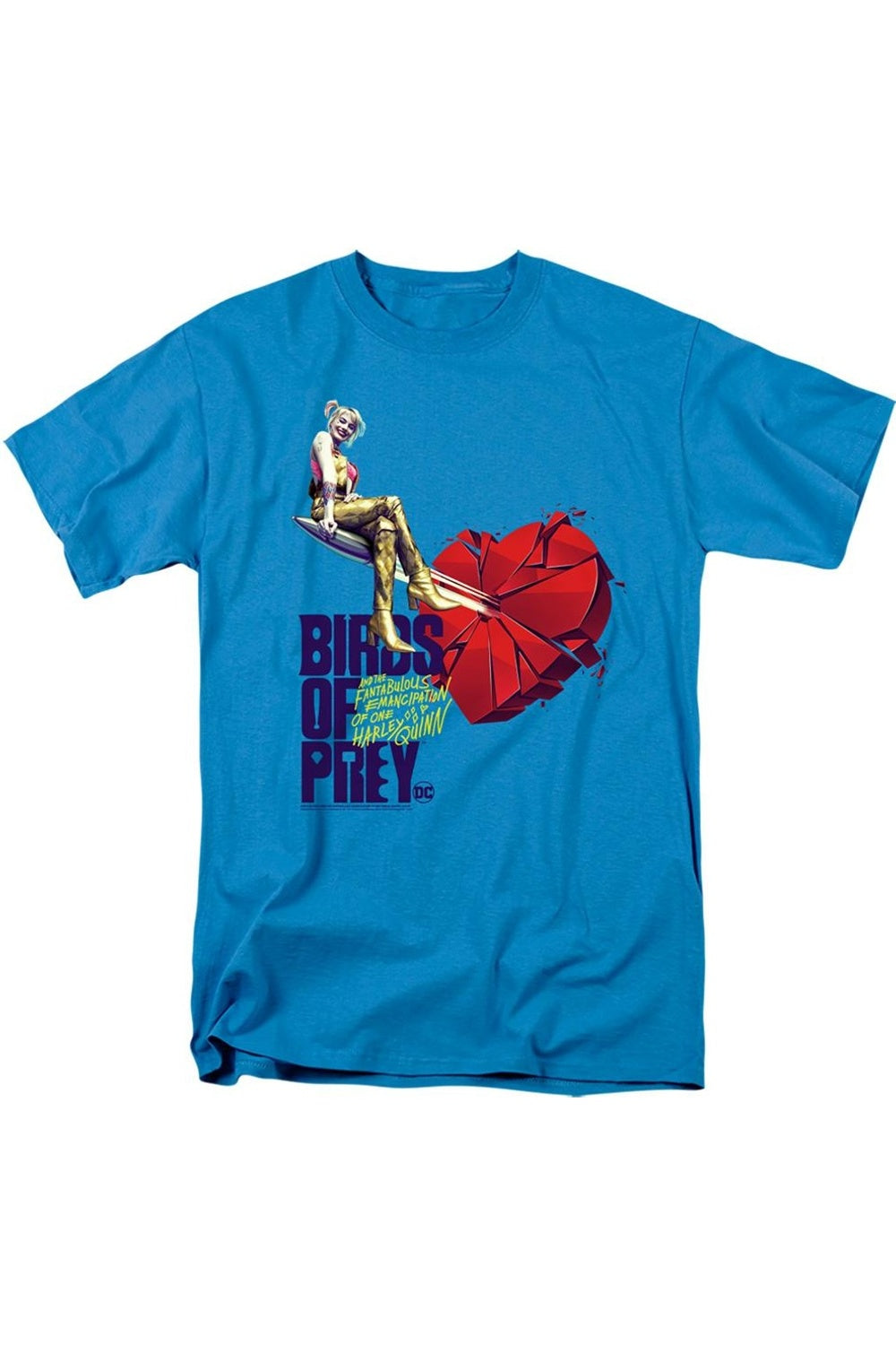 

Футболка с коротким рукавом для взрослых Birds Of Prey Heart Gildan, бирюзовый