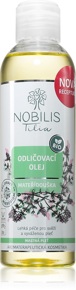 

Odličovací olej mateřídouška масло для очищения макияжа для жирной кожи Nobilis Tilia, 200 мл