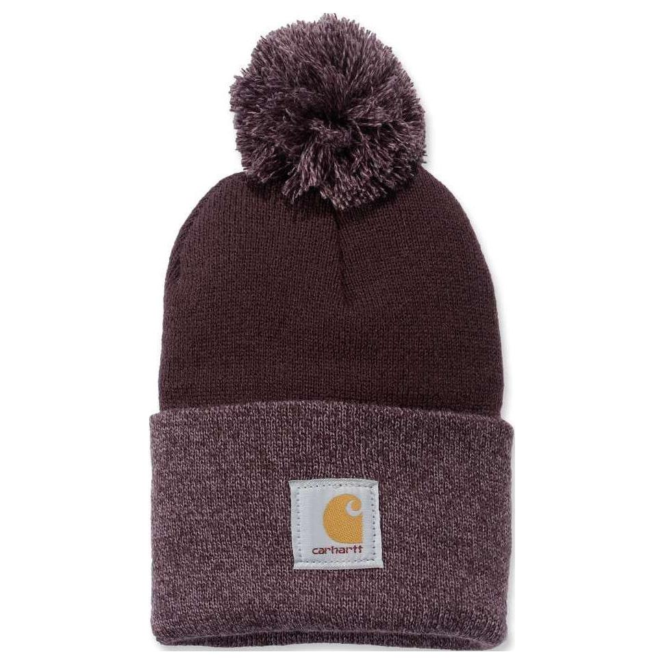 

Carhartt Акриловая женская шапка-бини тёмно-бордового цвета, Dark Burgundy