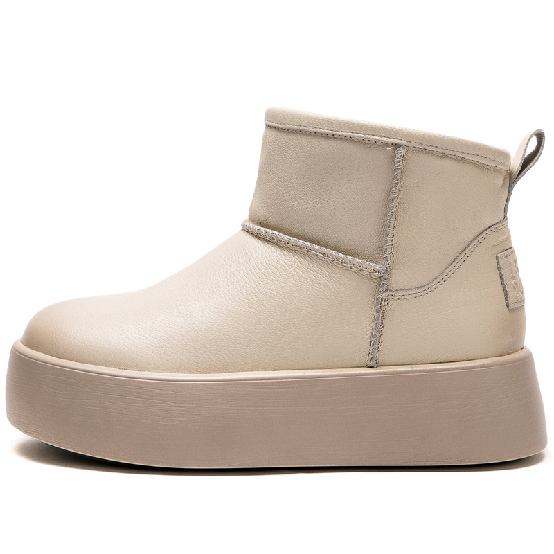 Теплые короткие зимние сапоги женские MATA, Beige