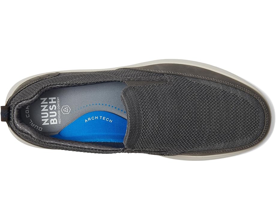 Кроссовки Nunn Bush Ponte Knit Moc Toe Slip-On Sneakers Hybrid Casual Lightweight Athletic Style Loafer, цвет Gray — фото 2