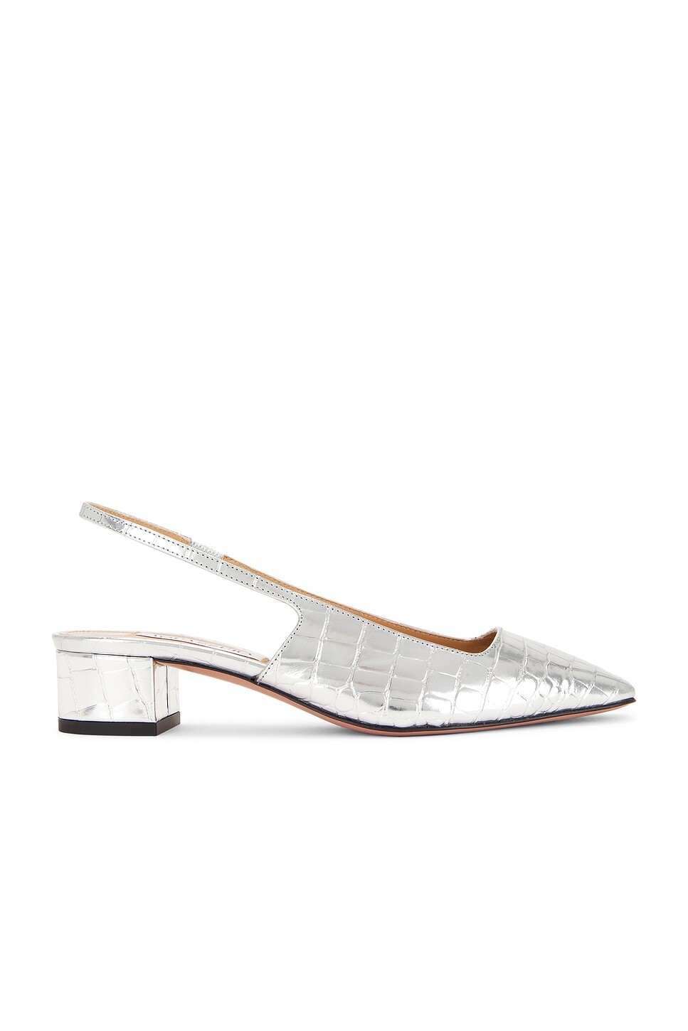 

Туфли Ginza Sling 35 Aquazzura, серебряный