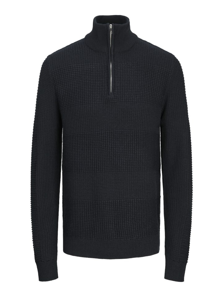 

Пуловер Jack & Jones Pullover 'Hugo Zip', синий