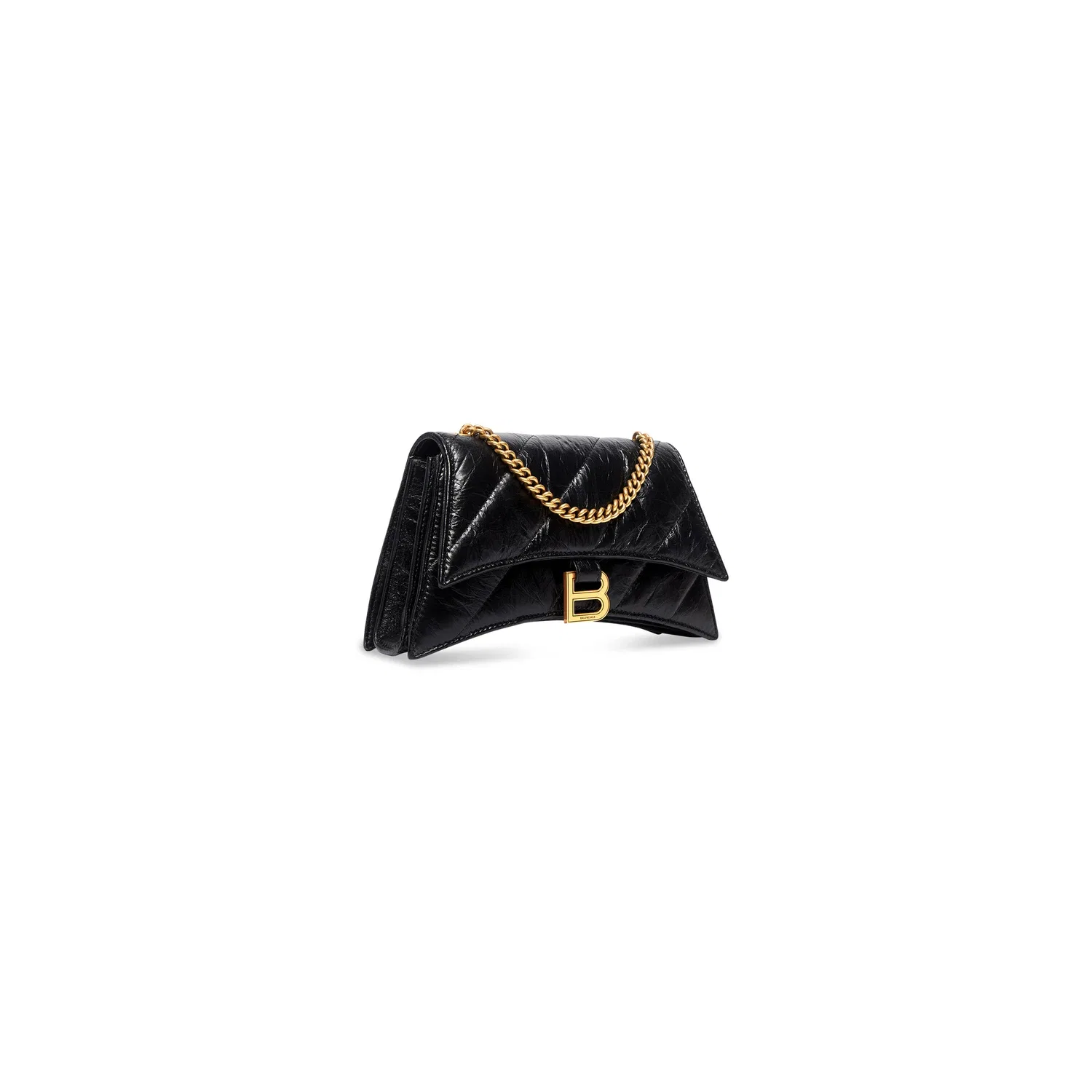 Женская сумка Crush Chain XS черного цвета BALENCIAGA, черный — фото 2
