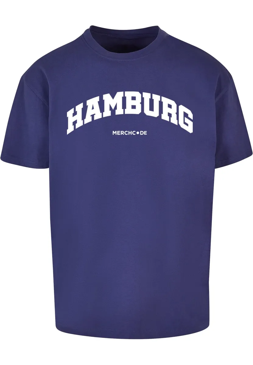 

Футболка Merchcode " Merchcode Мужская футболка Hamburg Wording - Heavy Oversize ", синий