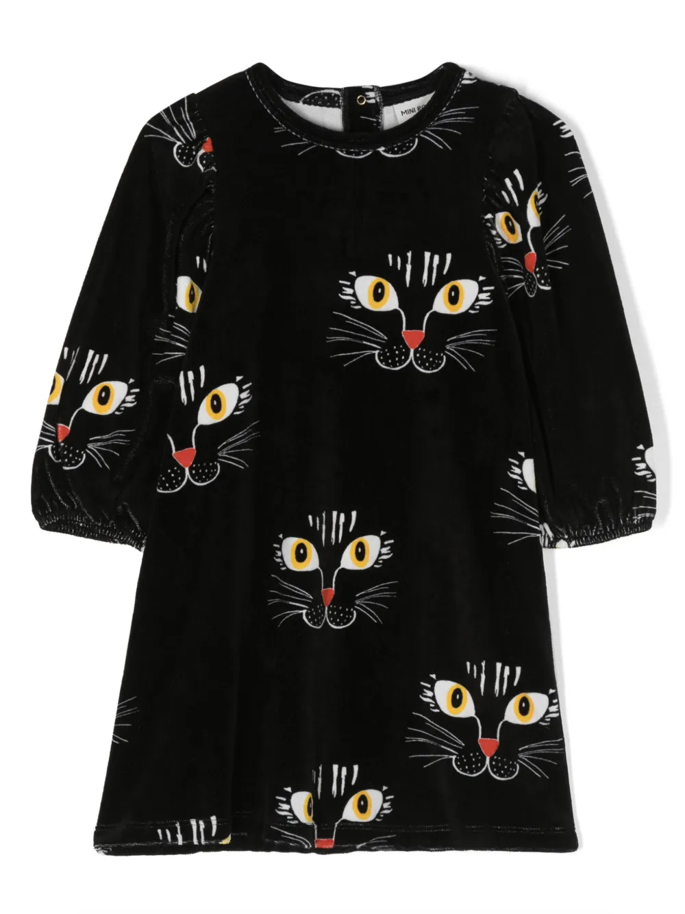 

Велюровое платье Angry Cat Mini Rodini, черный