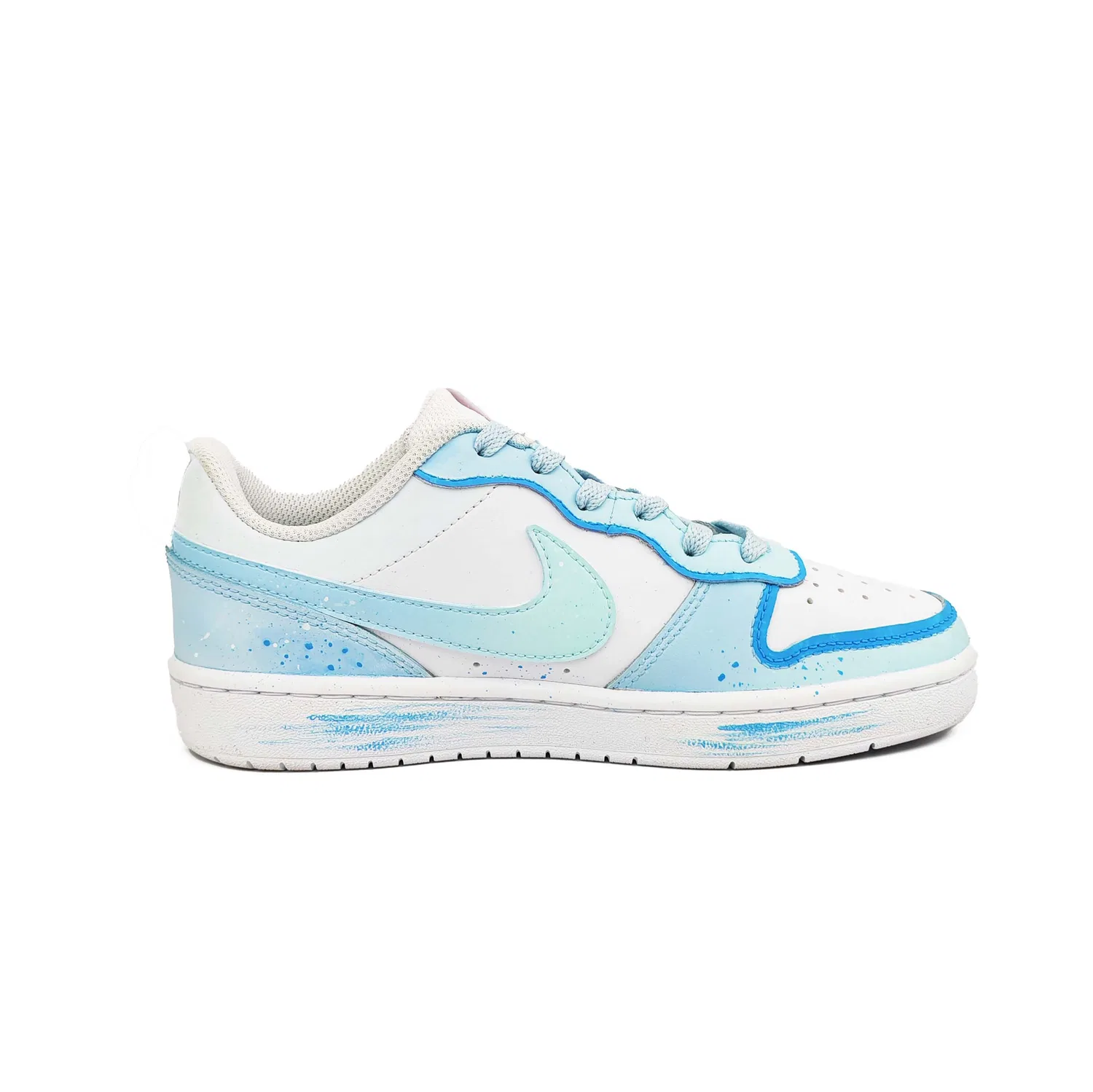 Детские скейтбординг-кроссовки Nike Court Borough Kids Blue — фото 3