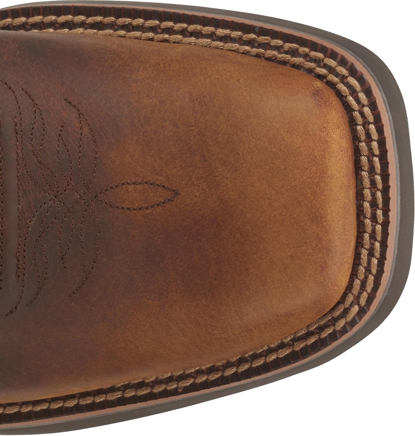 Мужские сапоги Justin Chet 11" Western - коллекция Stampede - ортопедическая стелька, квадратный носок, коричневый — фото 3