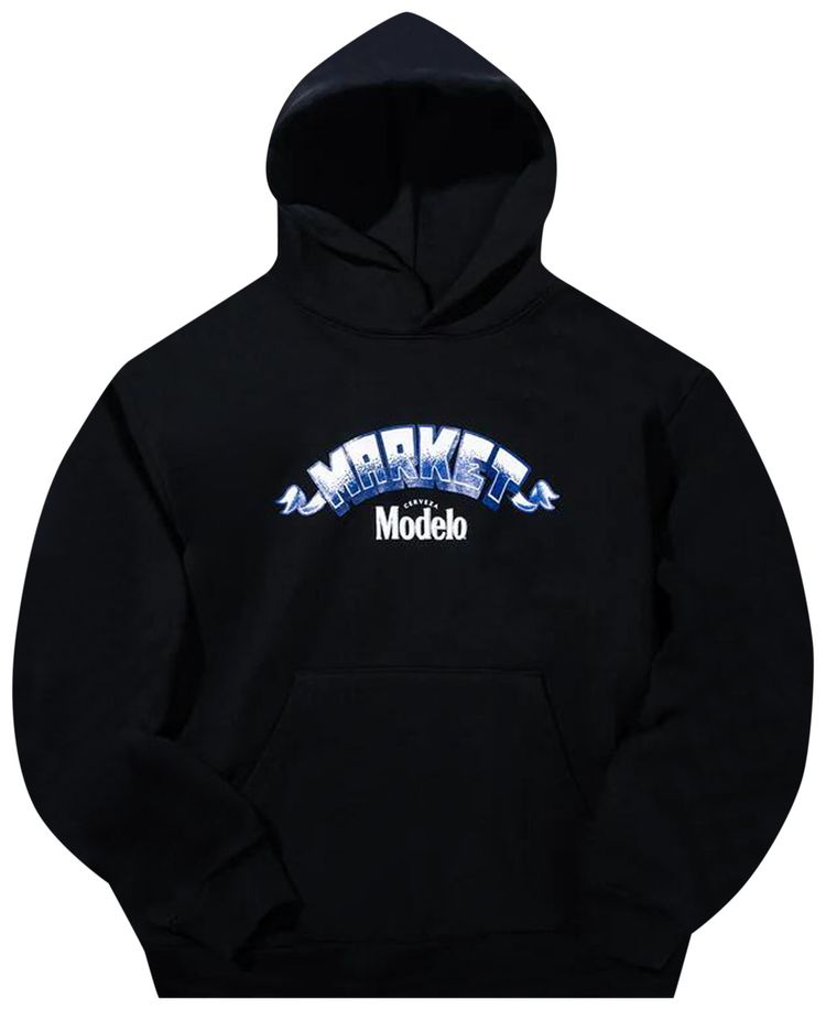 

Худи Market x Modelo Fighting Spirit Hoodie 'Black', черный