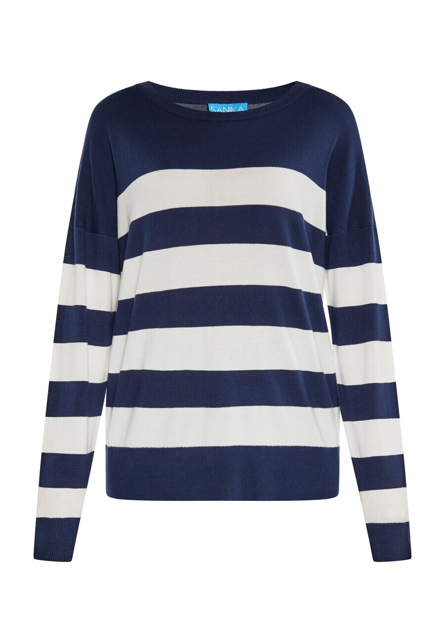 

Тонкий вязаный свитер SANIKA Sweater, морской синий